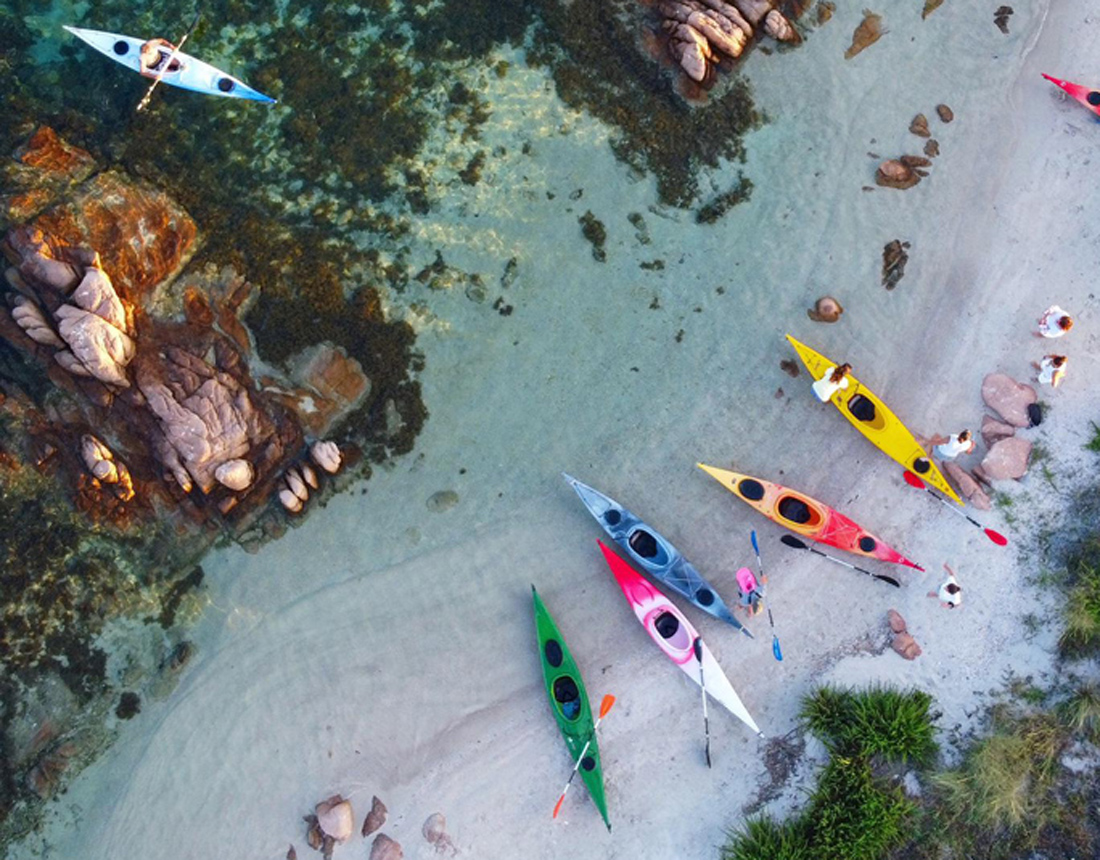 Kayak nell'arcipelago di Tavolara